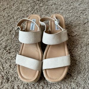 Steve Madden Cream Espadrille Sandals (size 8.5) ** Worn twice **